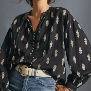 Pilcro Lucille Peasant Blouse